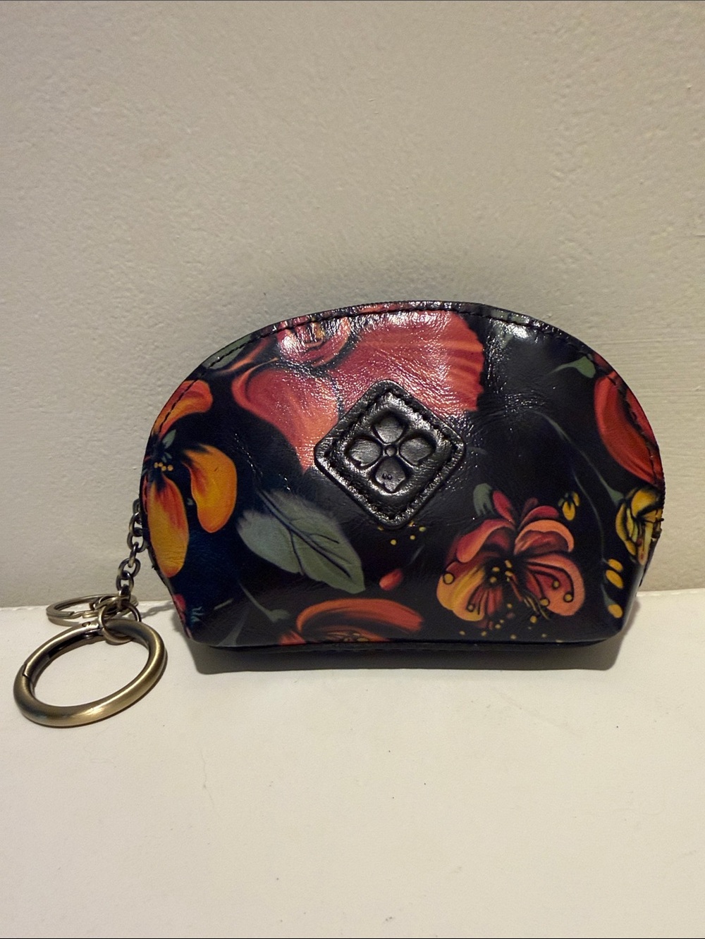 Patricia Nash Sabina Pouch With Keyring. Like New.